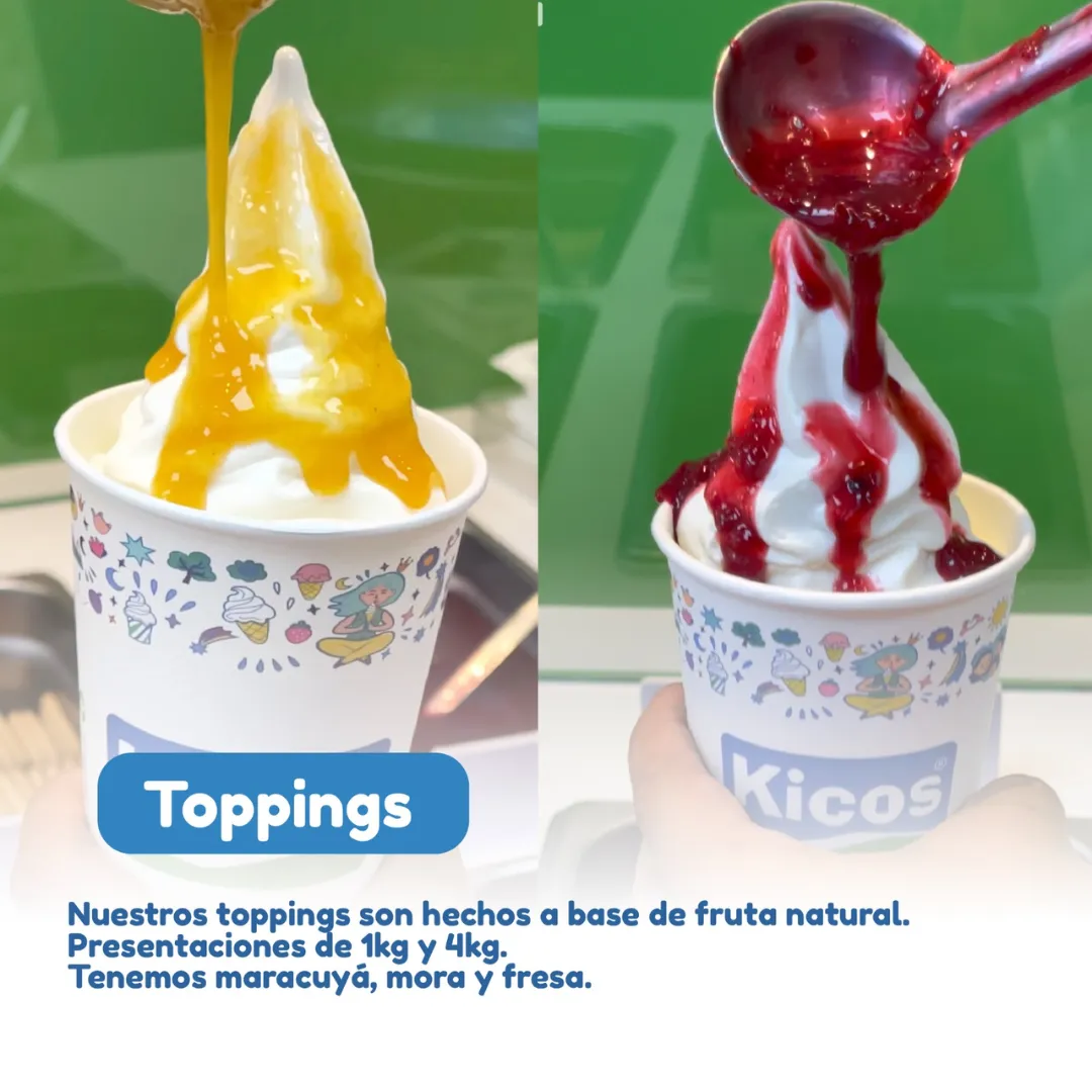 Toppings de frutas